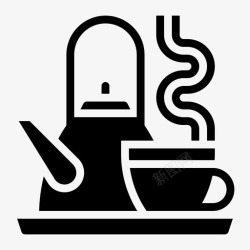 喝茶标志喝茶饮料热茶高清图片