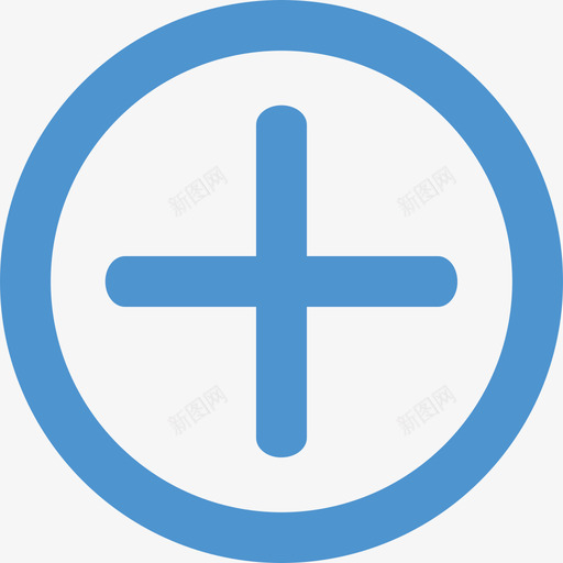 蓝色加号svg_新图网 https://ixintu.com 蓝色 加号
