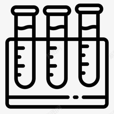 流体样本健康实验室图标