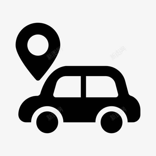汽车定位gps导航svg_新图网 https://ixintu.com 汽车 定位 导航 gps 车辆 地图 航线 符号