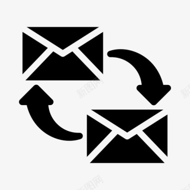 邮件传送电子邮件交换图标