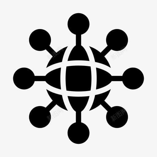 全局连接internet共享svg_新图网 https://ixintu.com 全局 连接 internet 共享 社交 网络 络线 图示