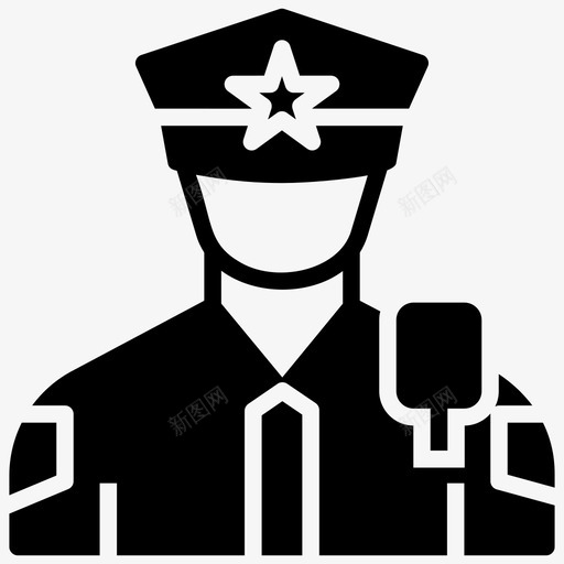 警官头像警察巡警svg_新图网 https://ixintu.com 警官 警察 头像 巡警 一组 一组人 人物 字形 矢量 矢量图 图标