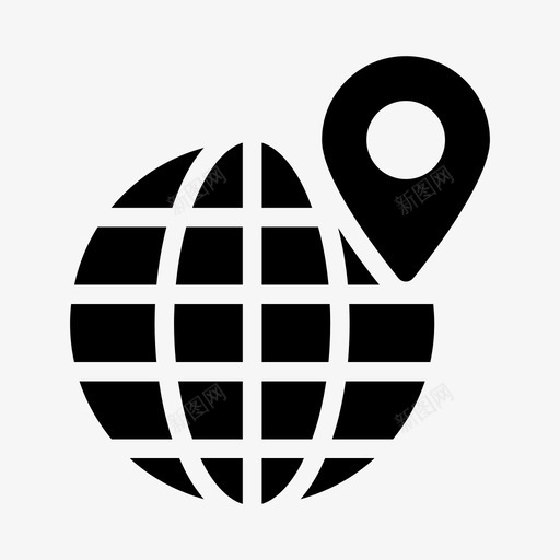 全球定位地图在线svg_新图网 https://ixintu.com 全球定位 地图 在线 世界 网络 搜索引擎 优化 数字 营销 字形