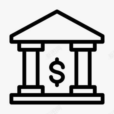 美元银行现金货币图标