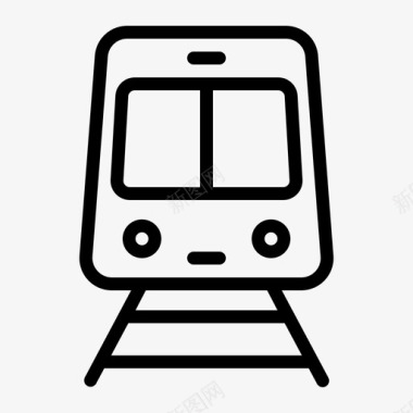 铁路运输火车票旅游图标
