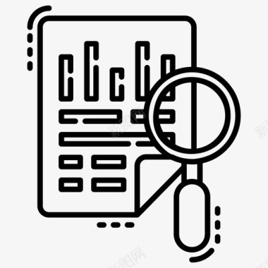搜索引擎优化审计文件文件审查关键字搜索图标