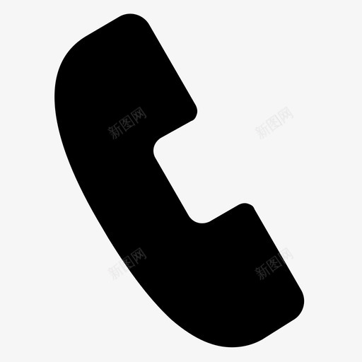 电话填充svg_新图网 https://ixintu.com 填充 电话 扁平 简约 精美 单色