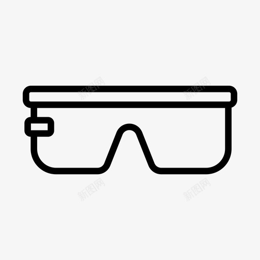 护目镜眼镜视觉svg_新图网 https://ixintu.com 眼镜 护目镜 视觉 虚拟现实 电力线 符号 64px