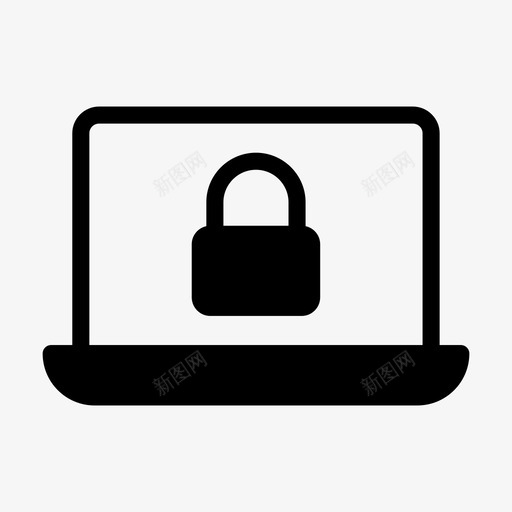 笔记本锁笔记本专用svg_新图网 https://ixintu.com 笔记本 专用 安全 网络 络线 标志 标志符 符号