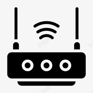 wifi路由器物联网无线调制解调器图标