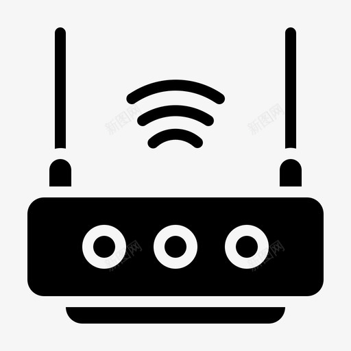 wifi路由器物联网无线调制解调器svg_新图网 https://ixintu.com 联网 wifi 路由器 无线 调制解调器 数字 技术 字形