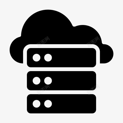 云数据网络存储svg_新图网 https://ixintu.com 数据 网页 设计开发 网络 存储 2字形