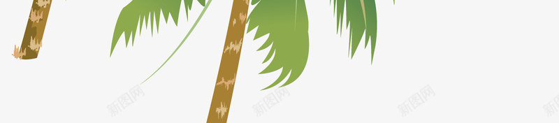 06椰子树和海鸥bannerpng免抠素材_新图网 https://ixintu.com 椰子树 海鸥 banner