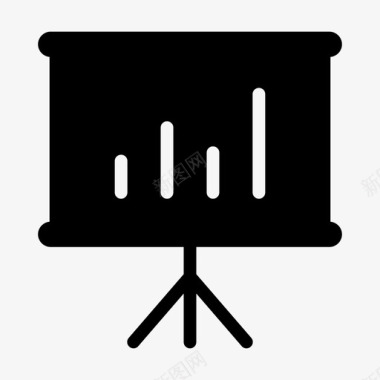 演示板图表图表统计图标