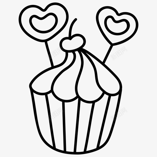甜纸杯蛋糕画面包食品甜点svg_新图网 https://ixintu.com 蛋糕 纸杯 矢量图 矢量 日子 松饼 特殊 一套 仙女 甜点 食品