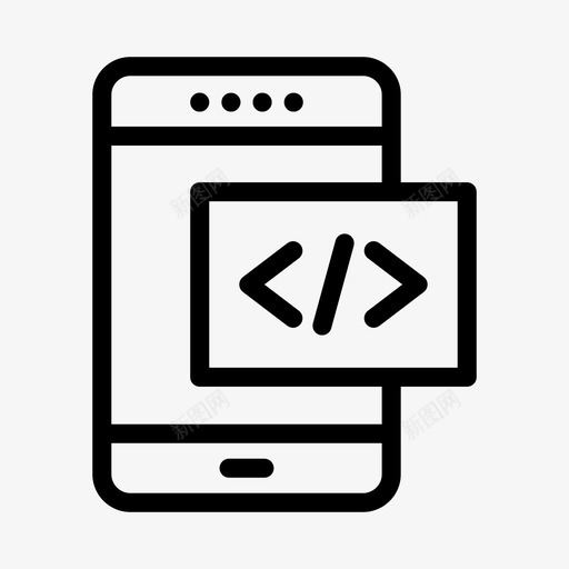 移动编码开发电话svg_新图网 https://ixintu.com 移动 编码 开发 电话 编程 艺术 设计 字形