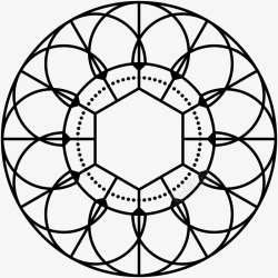 几何创意神秘花纹图案AI矢量印刷48几何创意神秘花素材