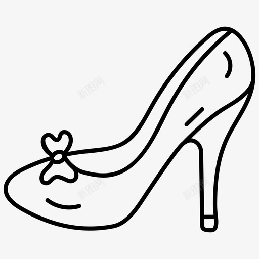高跟鞋时尚鞋鞋svg_新图网 https://ixintu.com 高跟鞋 时尚 玛丽 珍妮 妮斯 一套 特殊 日子 矢量 矢量图 图标