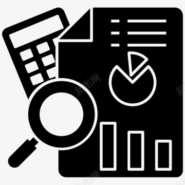 数据分析业务分析业务审计图标