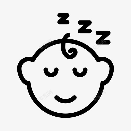 儿童睡眠男孩孩子svg_新图网 https://ixintu.com 儿童 睡眠 男孩 孩子 夜晚 健康 生活方式 字形