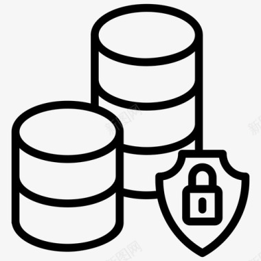 数据服务器安全拒绝访问数据保护图标