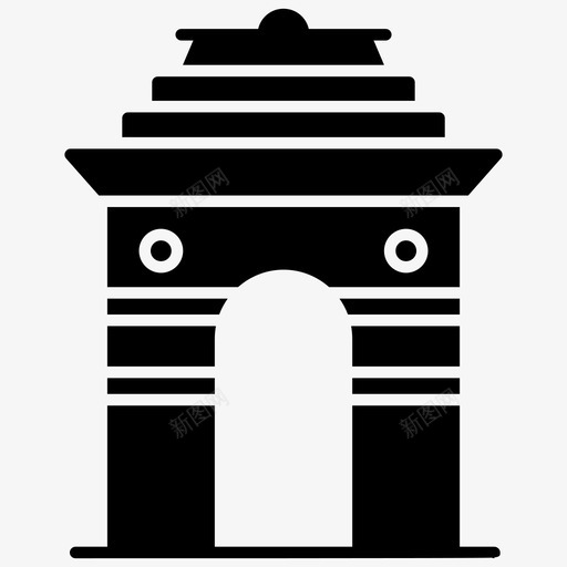 印度门建筑印度建筑印度门svg_新图网 https://ixintu.com 印度 建筑 地标 纪念碑 新德里 独立日 字形 矢量 矢量图 图标