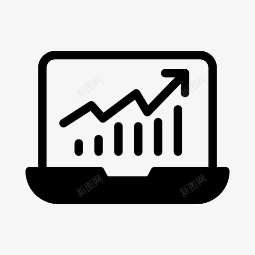 笔记本电脑增加图表图表增长svg_新图网 https://ixintu.com 图表 笔记本 电脑 增加 增长 网络 seoa 字形