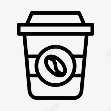 咖啡杯冷饮饮料图标