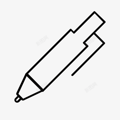 自动铅笔svg_新图网 https://ixintu.com 自动 铅笔 线性