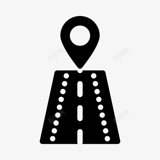 公路位置gps地图svg_新图网 https://ixintu.com 公路 位置 地图 gps 道路 路线 导航 航线 符号