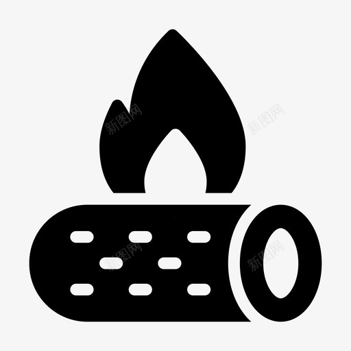 木头火焰燃烧火svg_新图网 https://ixintu.com 木头 火焰 燃烧 感谢 线雕文