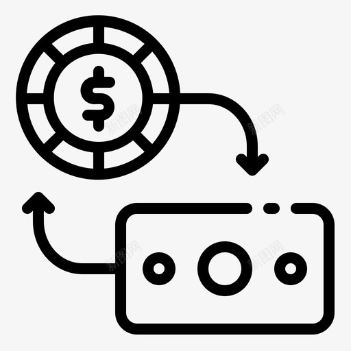 外汇银行商业svg_新图网 https://ixintu.com 货币 金融 外汇 银行 商业 兑换 线路