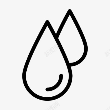 水滴燃料石油图标