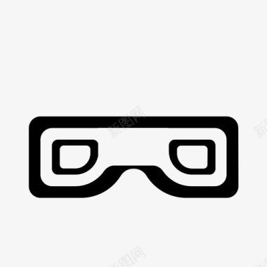 影院信息3D眼镜图标