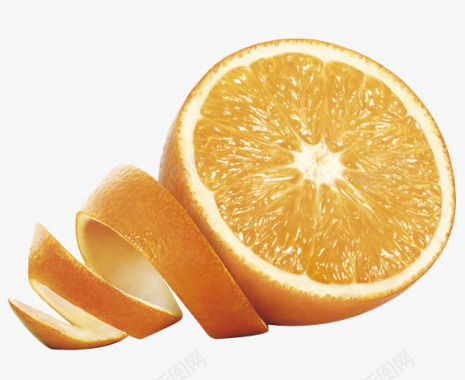 橙子柠檬水果食材蔬菜水果免扣画板精细划分标图标