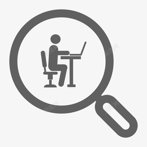 办公室管理人员搜索svg_新图网 https://ixintu.com 办公室 管理 管理人 人员 搜索