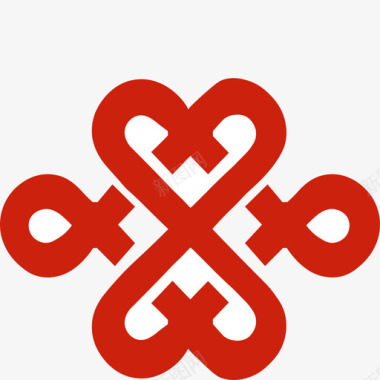 联通logo中国结图标