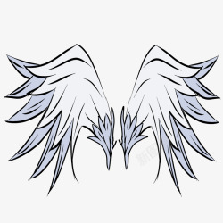 白色羽毛漂浮增效唯美天使翅膀ps影楼后期设计白色羽素材