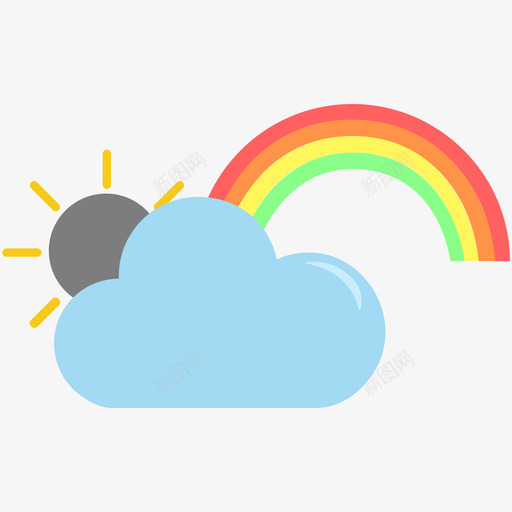 天气雨后彩虹svg_新图网 https://ixintu.com 天气 雨后 彩虹