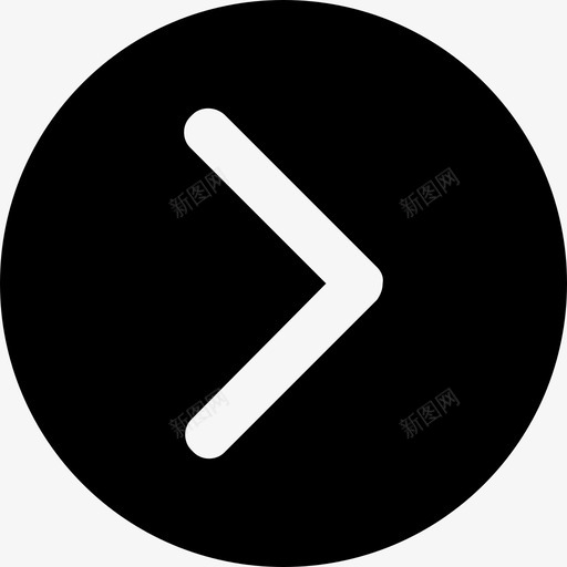 箭头右粗线条fillsvg_新图网 https://ixintu.com 箭头 粗线条 fill