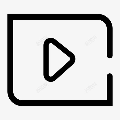 视频教程icon1svg_新图网 https://ixintu.com 视频 教程 icon1 线性 单色 填充 商务 简约