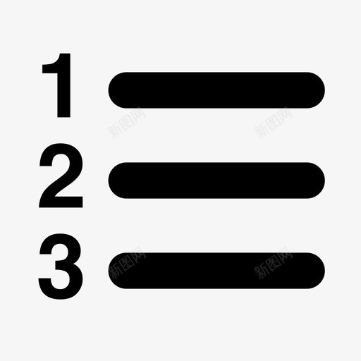 有序列表svg_新图网 https://ixintu.com 有序 列表