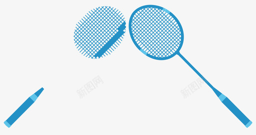 羽毛球比赛蓝色080701svg_新图网 https://ixintu.com 羽毛球 比赛 蓝色 080701