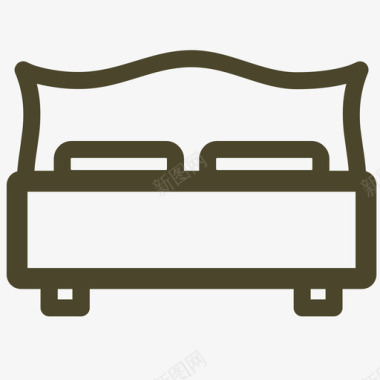 卧房休息图标
