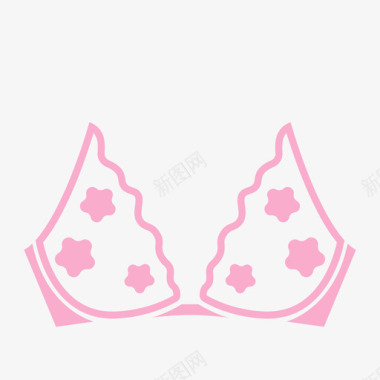 粉色少女系文胸图标