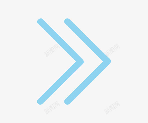 双箭头右2svg_新图网 https://ixintu.com 箭头