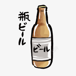 手绘卡通日式居酒屋透明图案手账AI矢量46手绘卡通素材