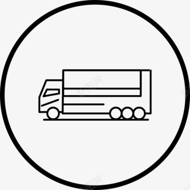 送货车商业线路图标图标