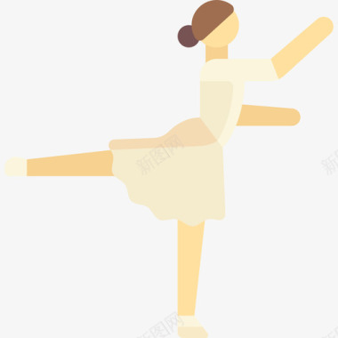 芭蕾舞舞蹈风格16平淡图标